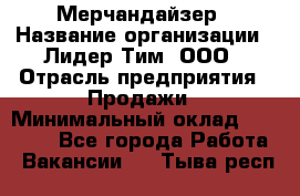 Мерчандайзер › Название организации ­ Лидер Тим, ООО › Отрасль предприятия ­ Продажи › Минимальный оклад ­ 26 000 - Все города Работа » Вакансии   . Тыва респ.